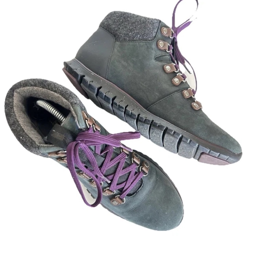 Cole Haan Women’s Sz 6.5B Boots Zerogrand Waterproof Hiking Suede High Top